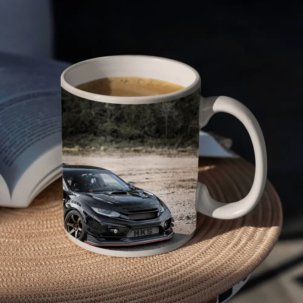 Black Honda Civic Type R Dirt Road – Mugs
