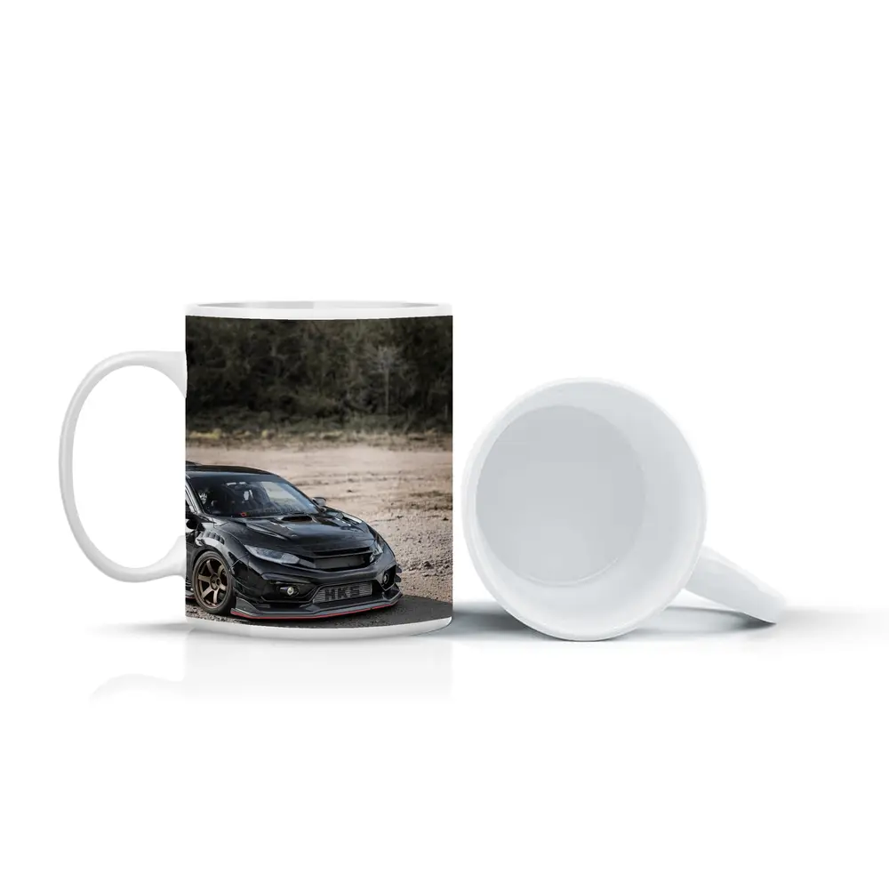 Black Honda Civic Type R Dirt Road – Mugs