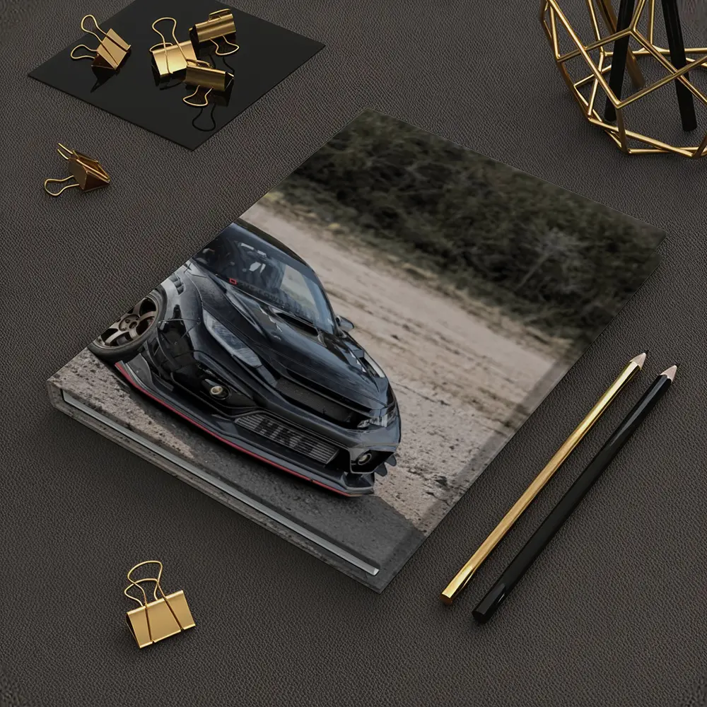 Black Honda Civic Type R Dirt Road – Notebooks
