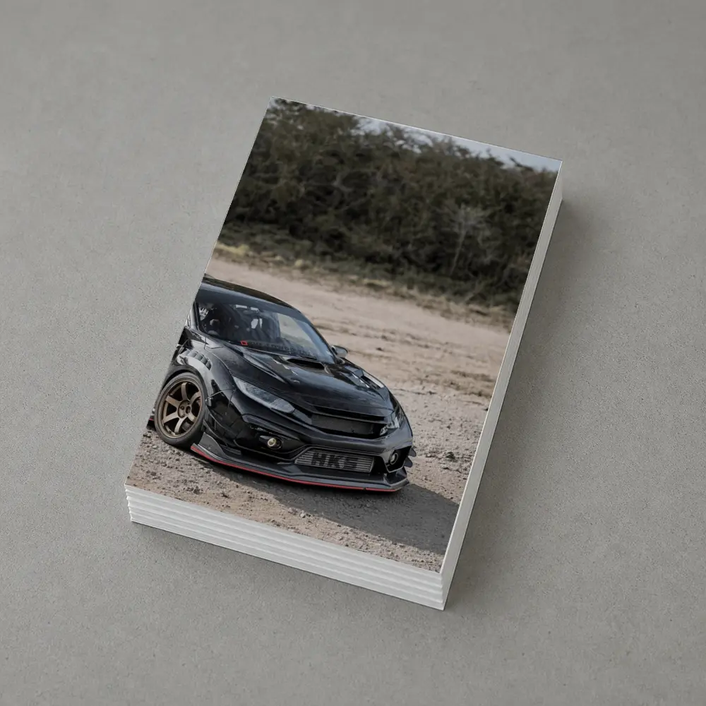 Black Honda Civic Type R Dirt Road – Postcards