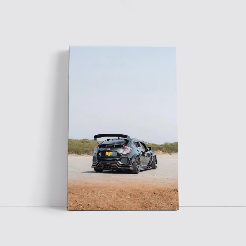 Honda Civic Type R Black Dirt Road – Wall Art