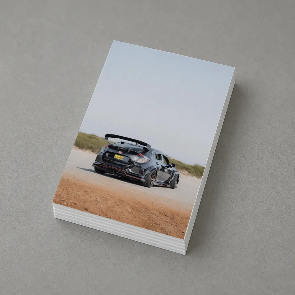 Honda Civic Type R Black Dirt Road – Postcards