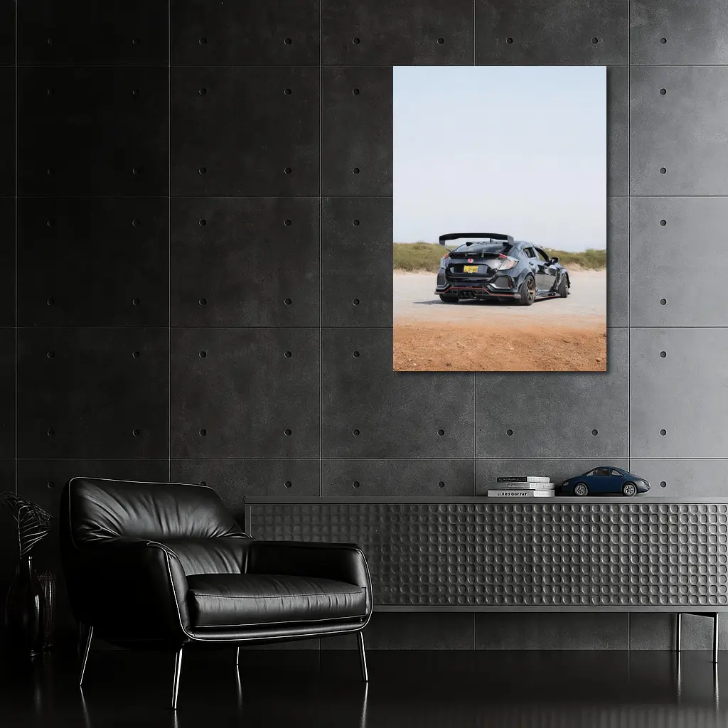Honda Civic Type R Black Dirt Road – Wall Art