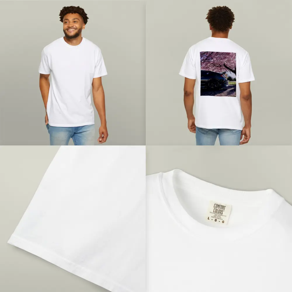 Black Honda Civic Under Cherry Blossom Tree – T-Shirts