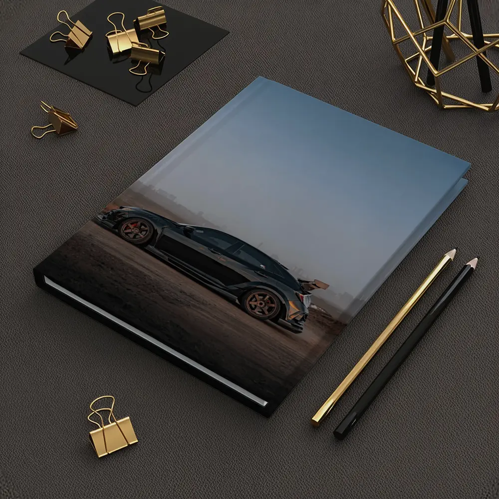 Honda Civic Type R Black Misty Landscape – Notebooks
