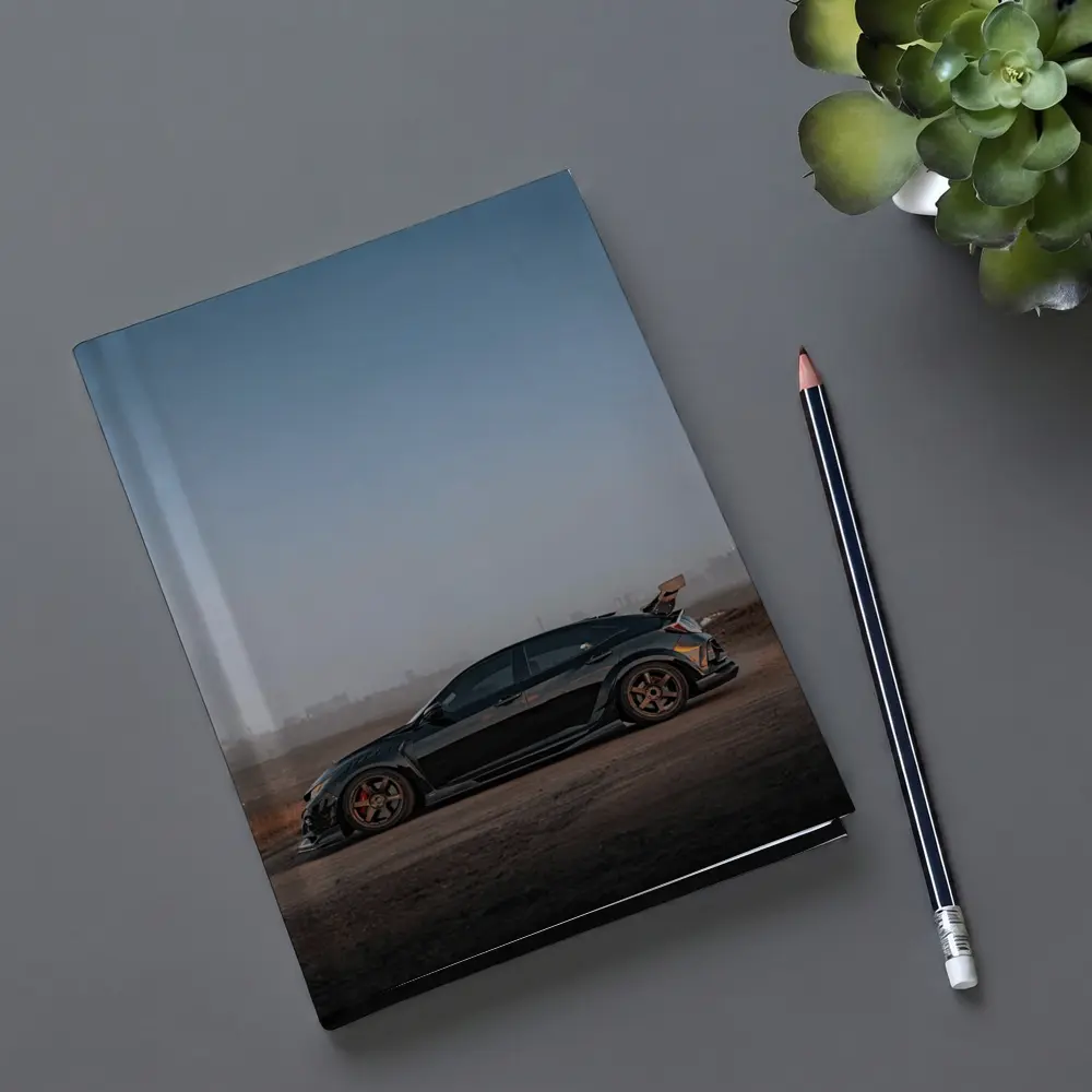 Honda Civic Type R Black Misty Landscape – Notebooks