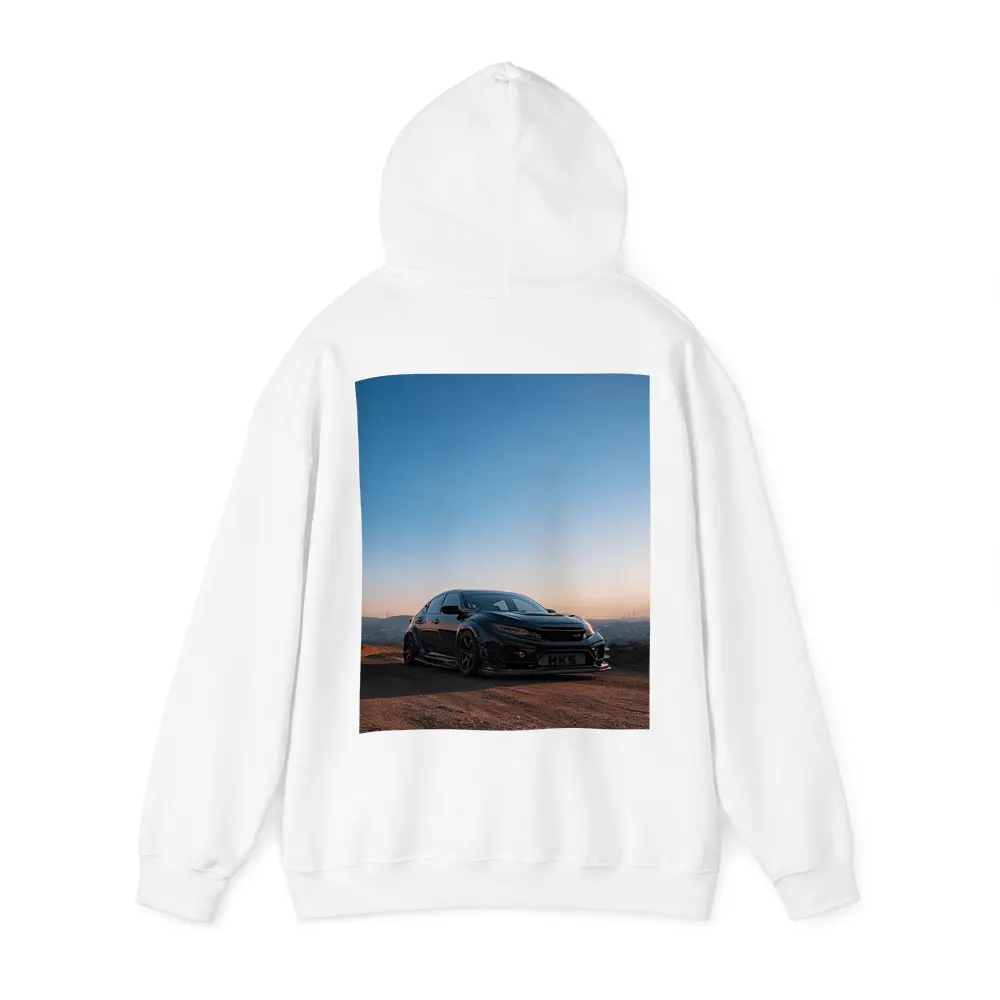 Black Honda Civic Type R Sunset Sky – Hoodies
