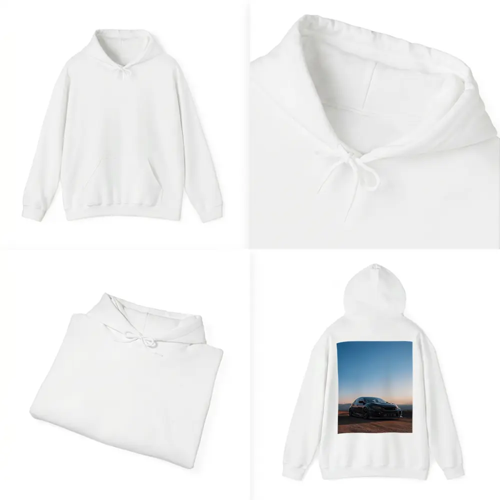 Black Honda Civic Type R Sunset Sky – Hoodies