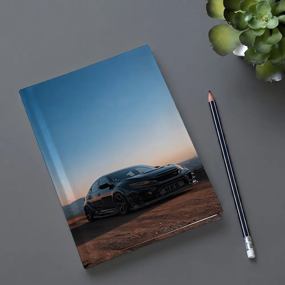 Black Honda Civic Type R Sunset Sky – Notebooks