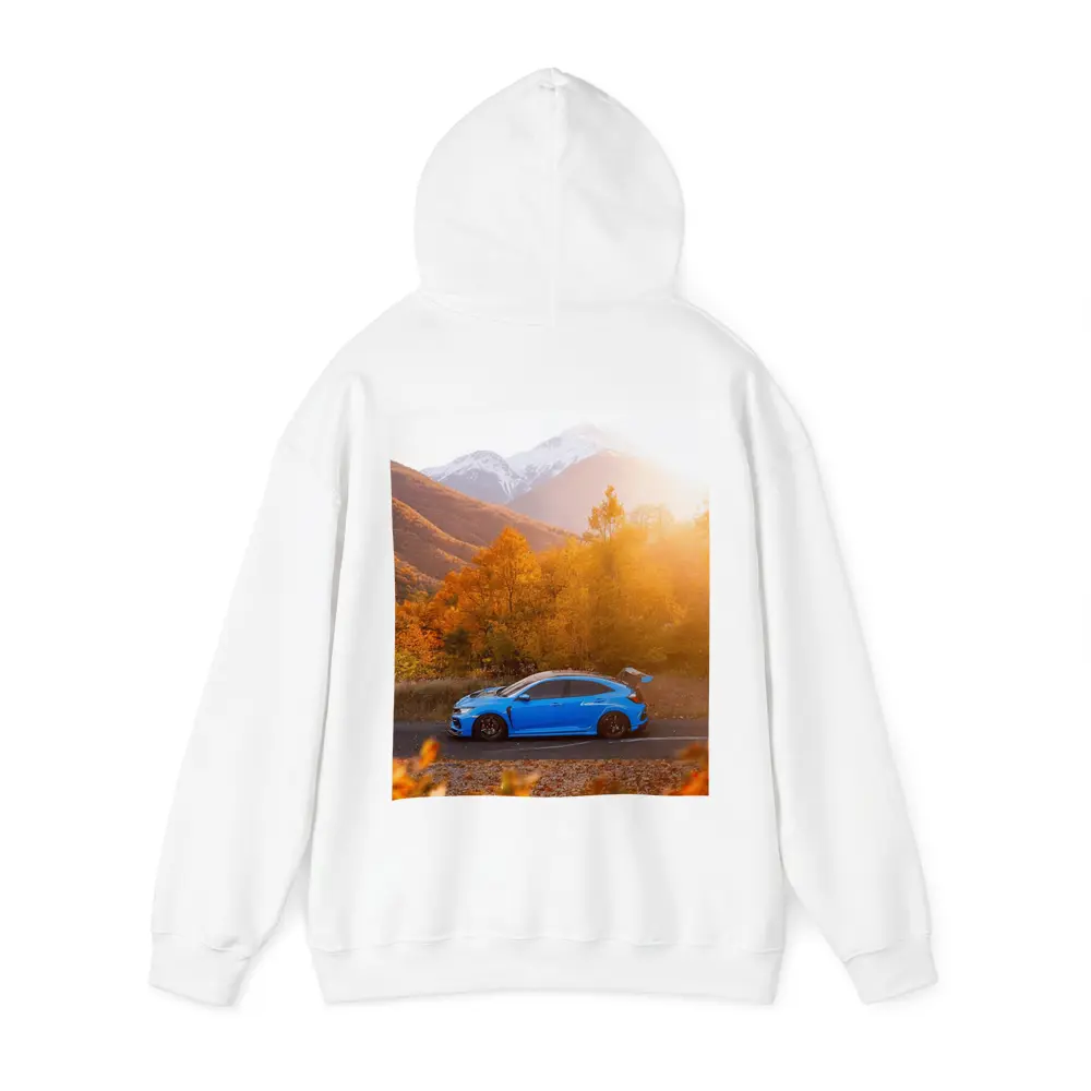 Honda Civic Type R Blue Autumn Mountains – Hoodies