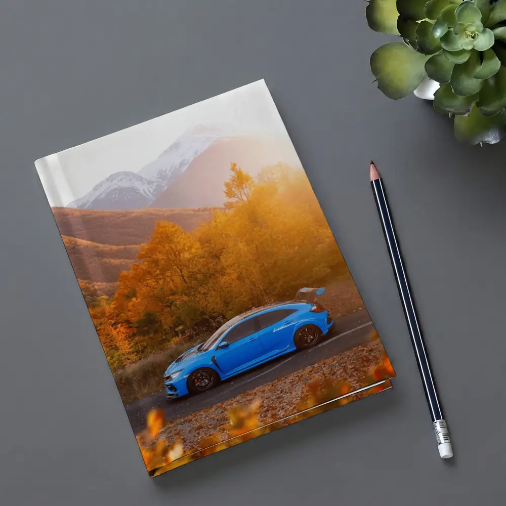 Honda Civic Type R Blue Autumn Mountains – Notebooks