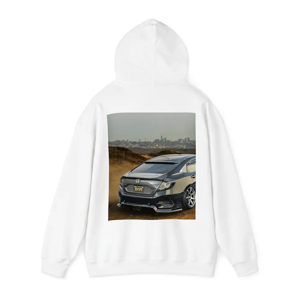 Honda Civic Slammed Build City Skyline – Hoodies
