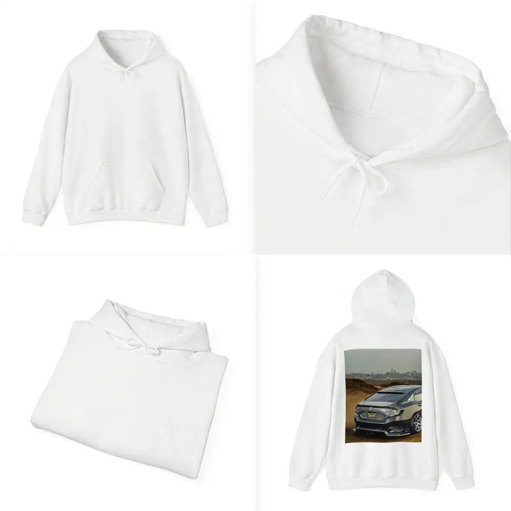 Honda Civic Slammed Build City Skyline – Hoodies
