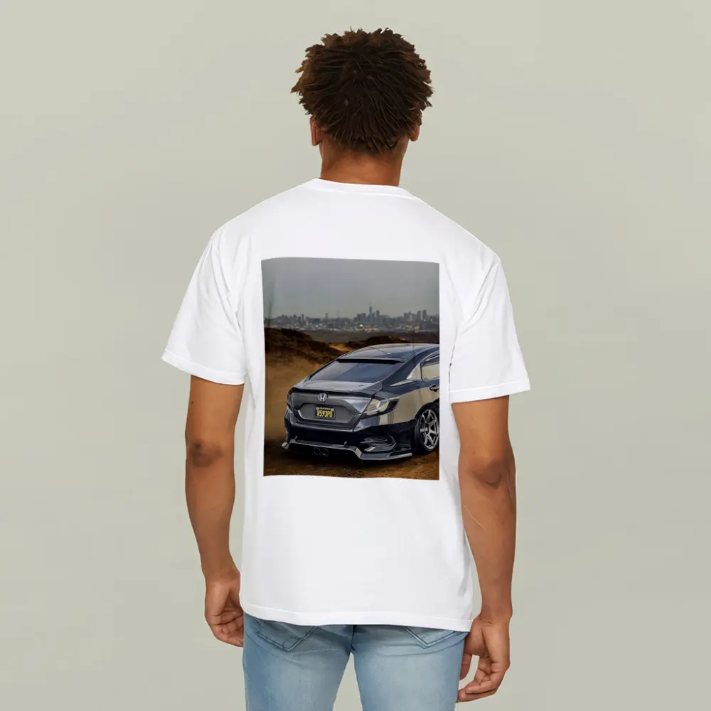 Honda Civic Slammed Build City Skyline – T-Shirts