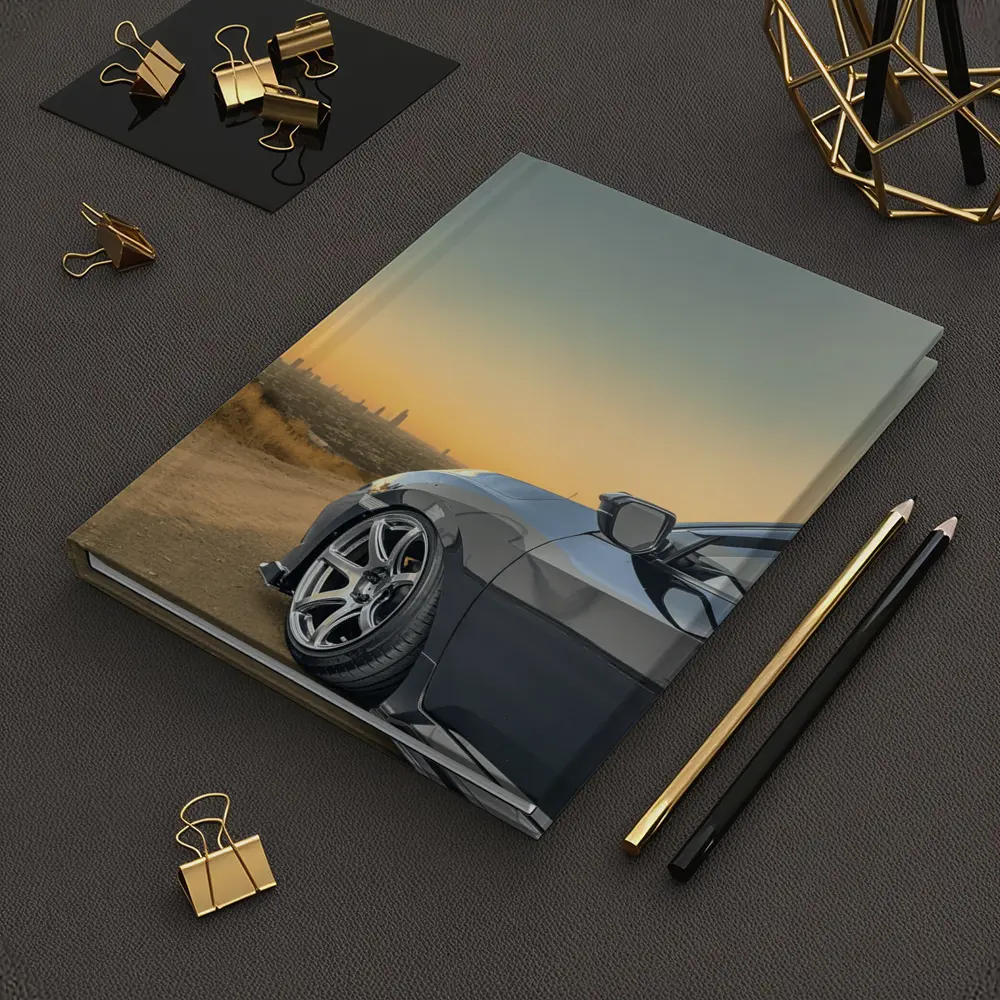 Honda Civic Grey Stance City Sunset View – Notebooks