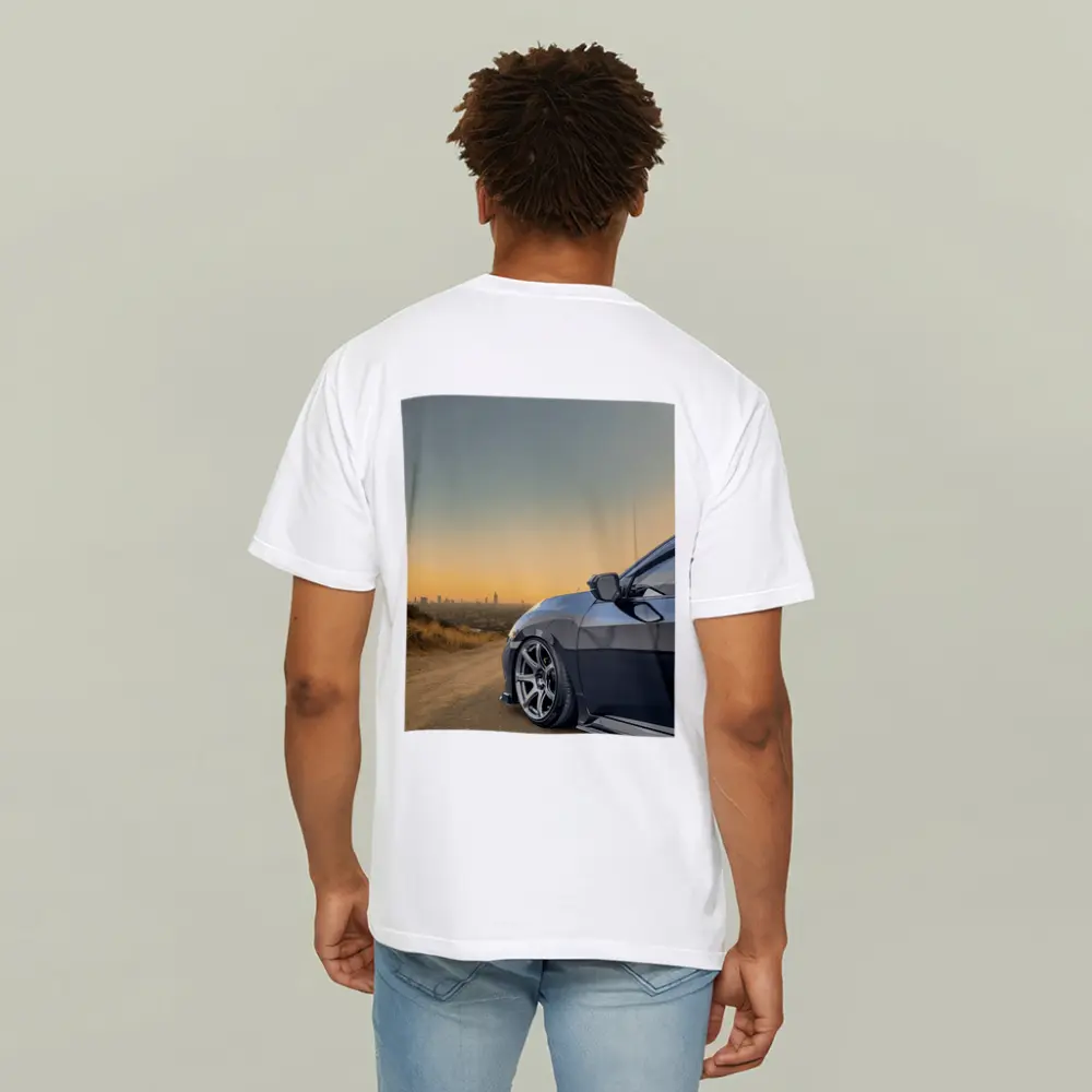 Honda Civic Grey Stance City Sunset View – T-Shirts
