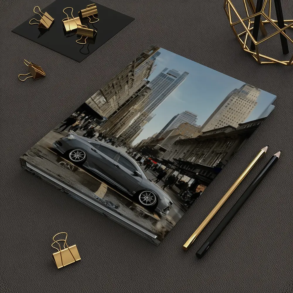 Honda Civic Grey Car City Street – Notebooks