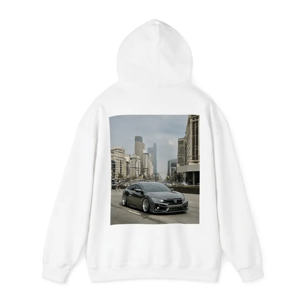 Honda Civic Stance City Street Urban Scene – Hoodies