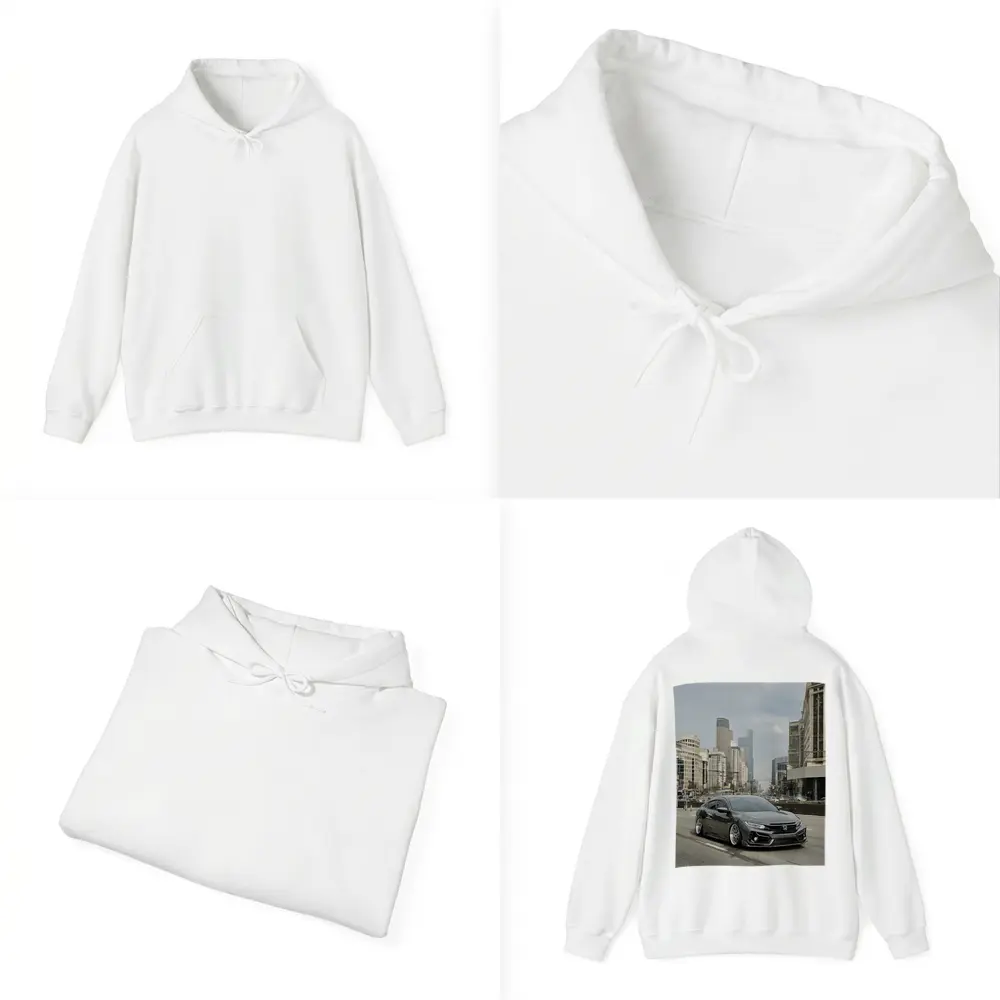 Honda Civic Stance City Street Urban Scene – Hoodies
