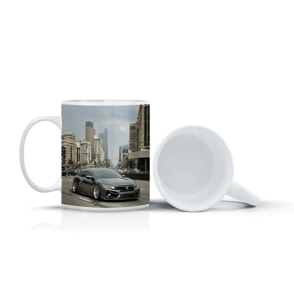 Honda Civic Stance City Street Urban Scene – Mugs