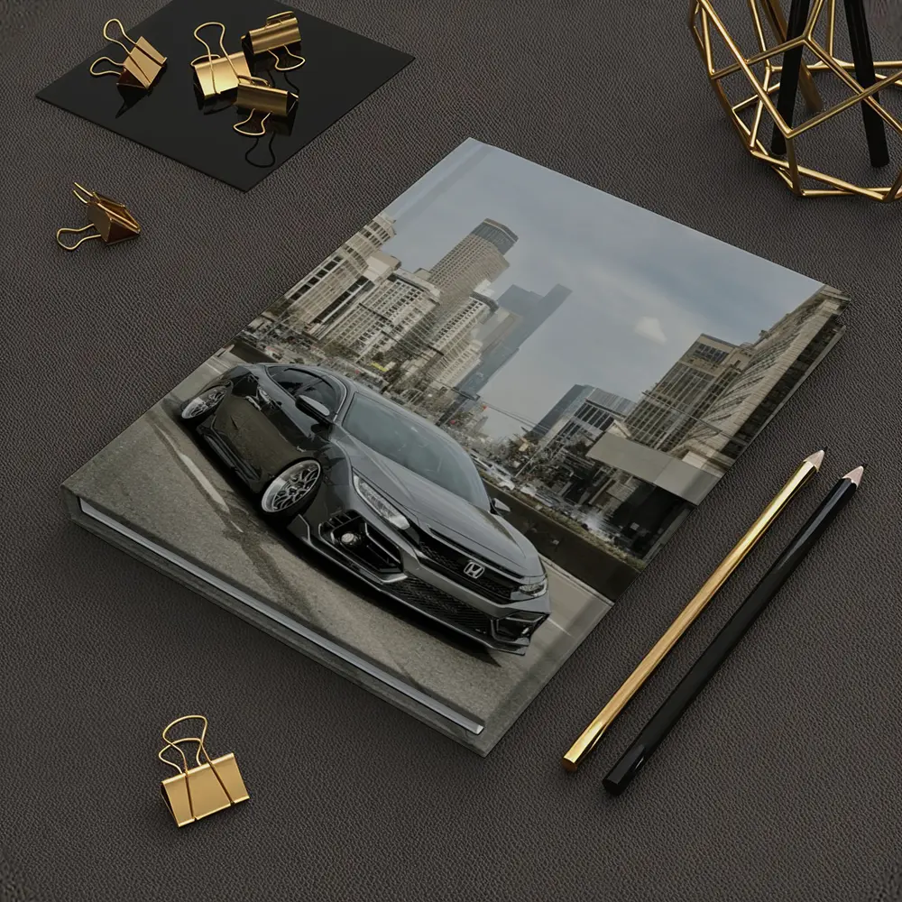 Honda Civic Stance City Street Urban Scene – Notebooks
