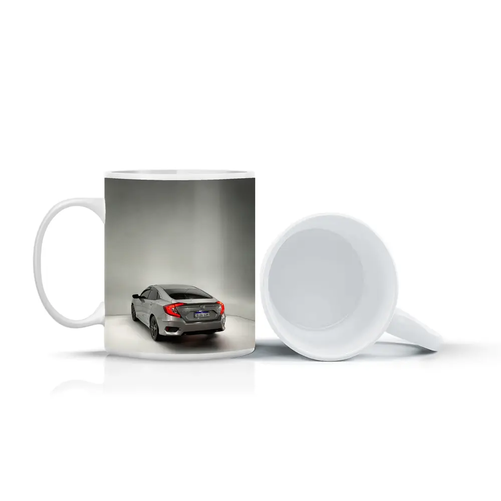 Honda Civic Gray Rear Studio Shot – Mugs