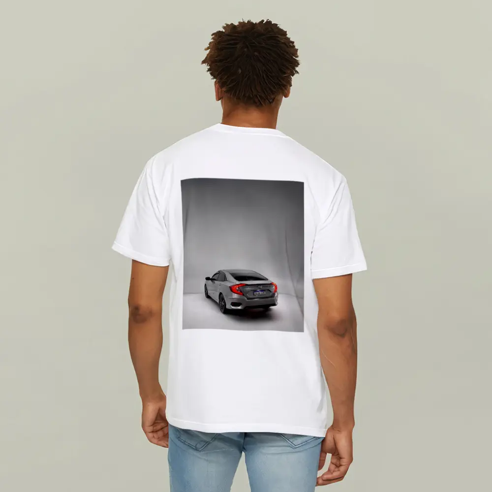 Honda Civic Gray Rear Studio Shot – T-Shirts