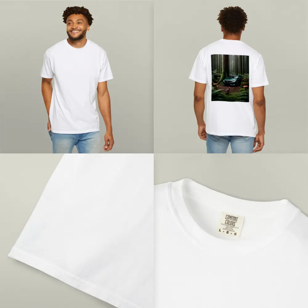 Honda Civic Green Forest Squirrel Scene – T-Shirts