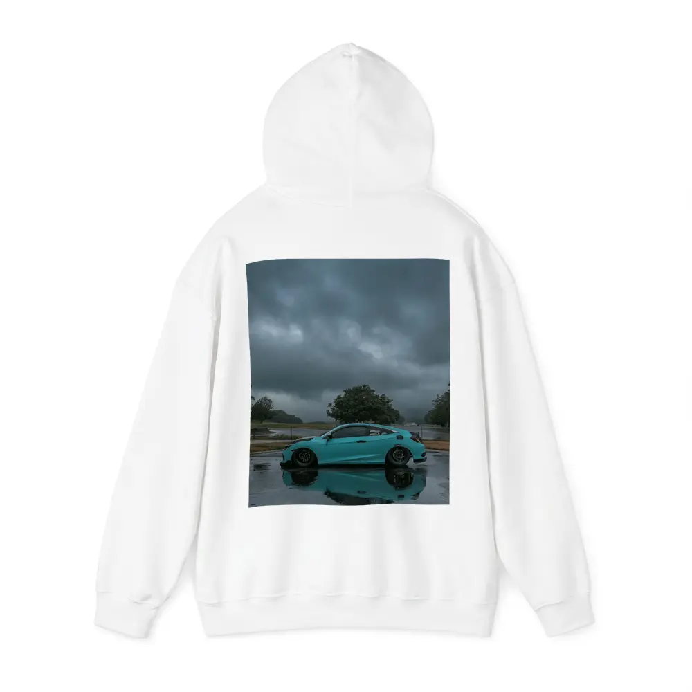 Honda Civic Coupe Rainy Storm Clouds – Hoodies