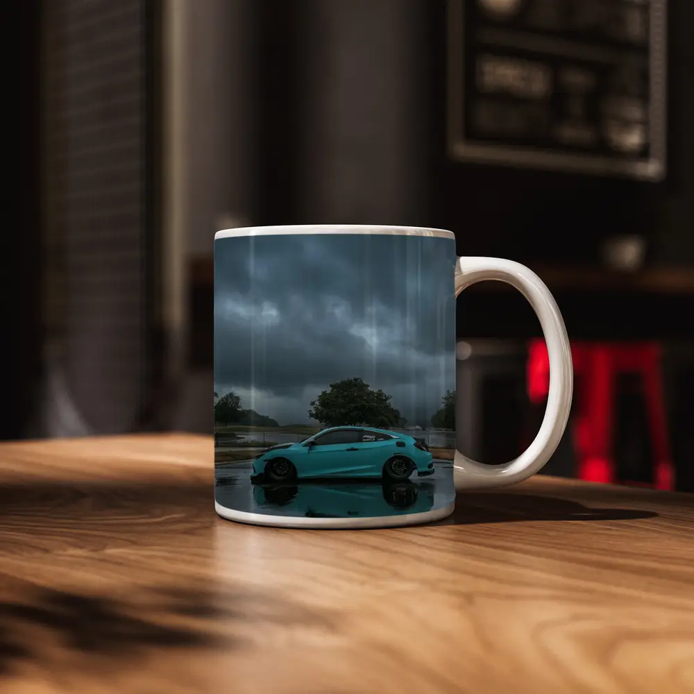 Honda Civic Coupe Rainy Storm Clouds – Mugs