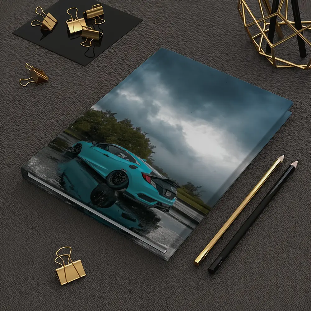 Honda Civic Coupe Teal Storm Clouds – Notebooks