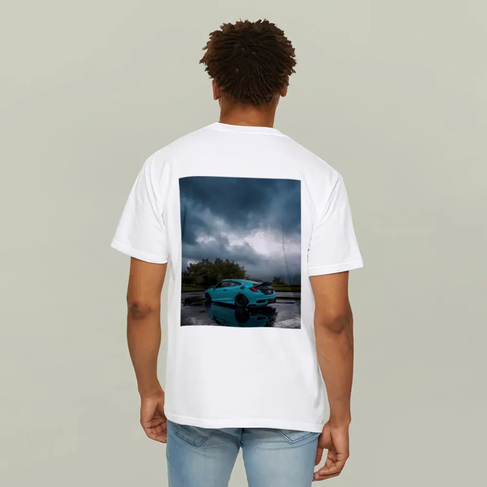 Honda Civic Coupe Teal Storm Clouds – T-Shirts
