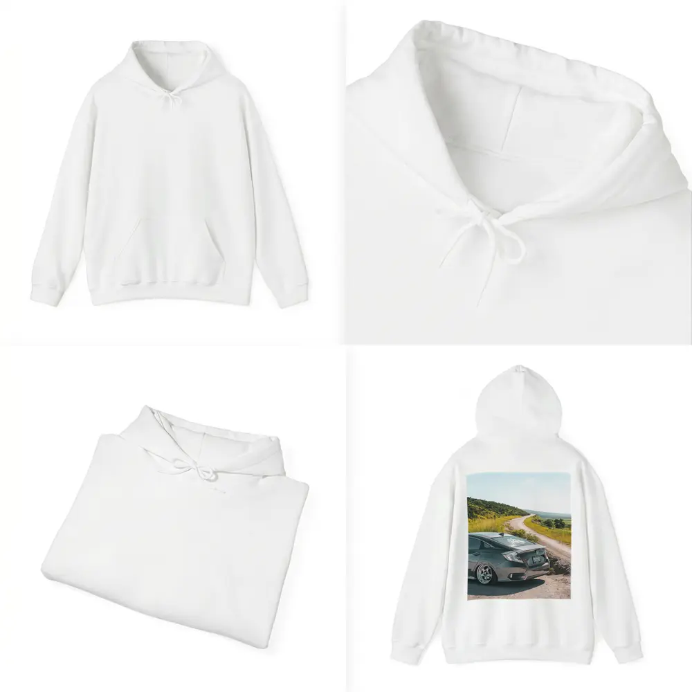 Honda Civic Slammed on Country Dirt Road – Hoodies