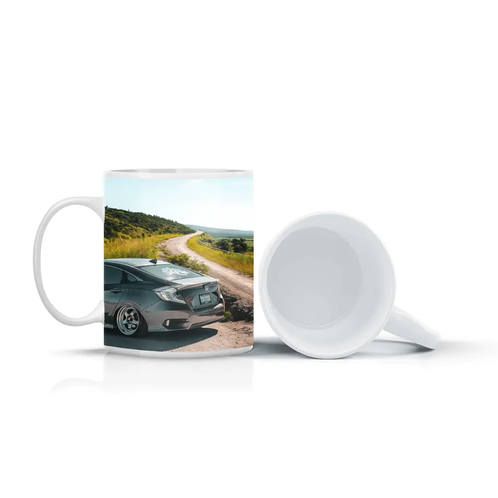 Honda Civic Slammed on Country Dirt Road – Mugs