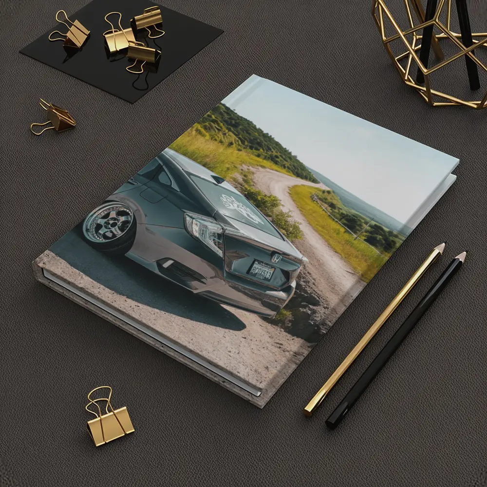 Honda Civic Slammed on Country Dirt Road – Notebooks