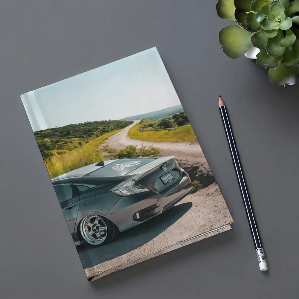 Honda Civic Slammed on Country Dirt Road – Notebooks