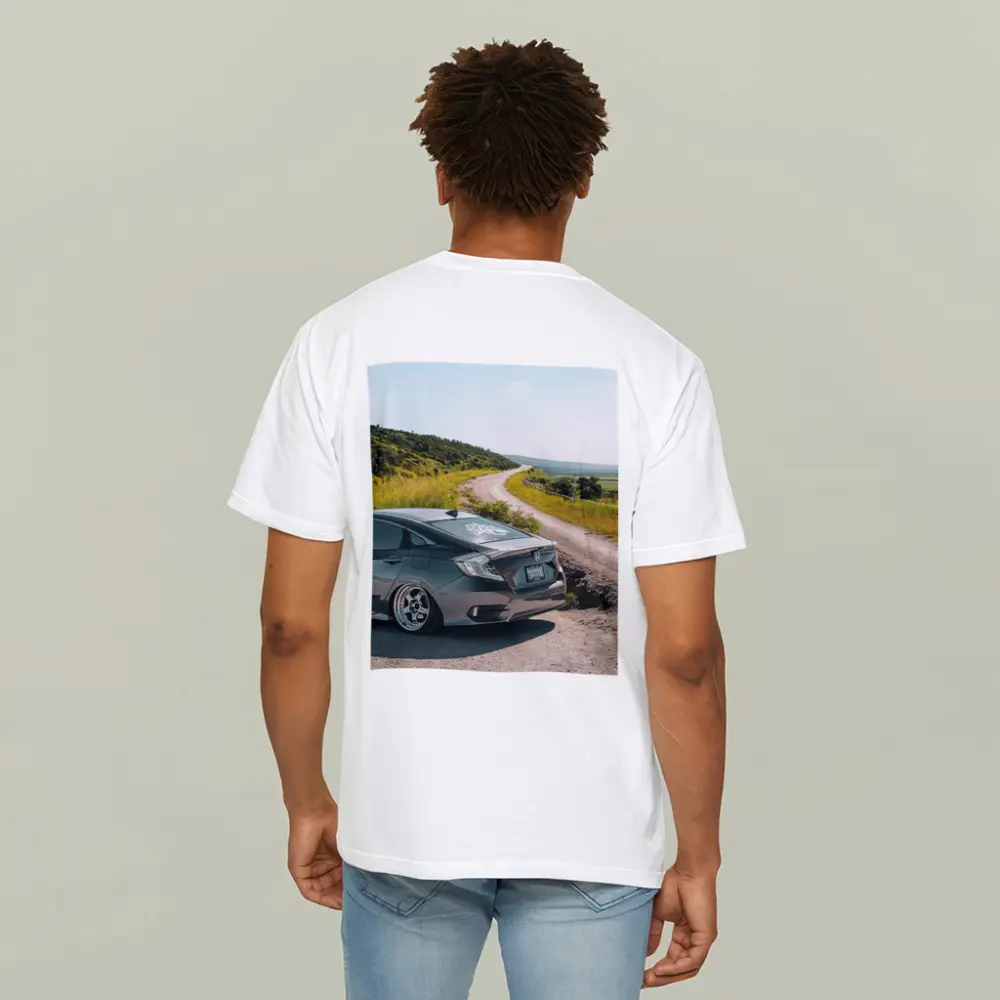 Honda Civic Slammed on Country Dirt Road – T-Shirts