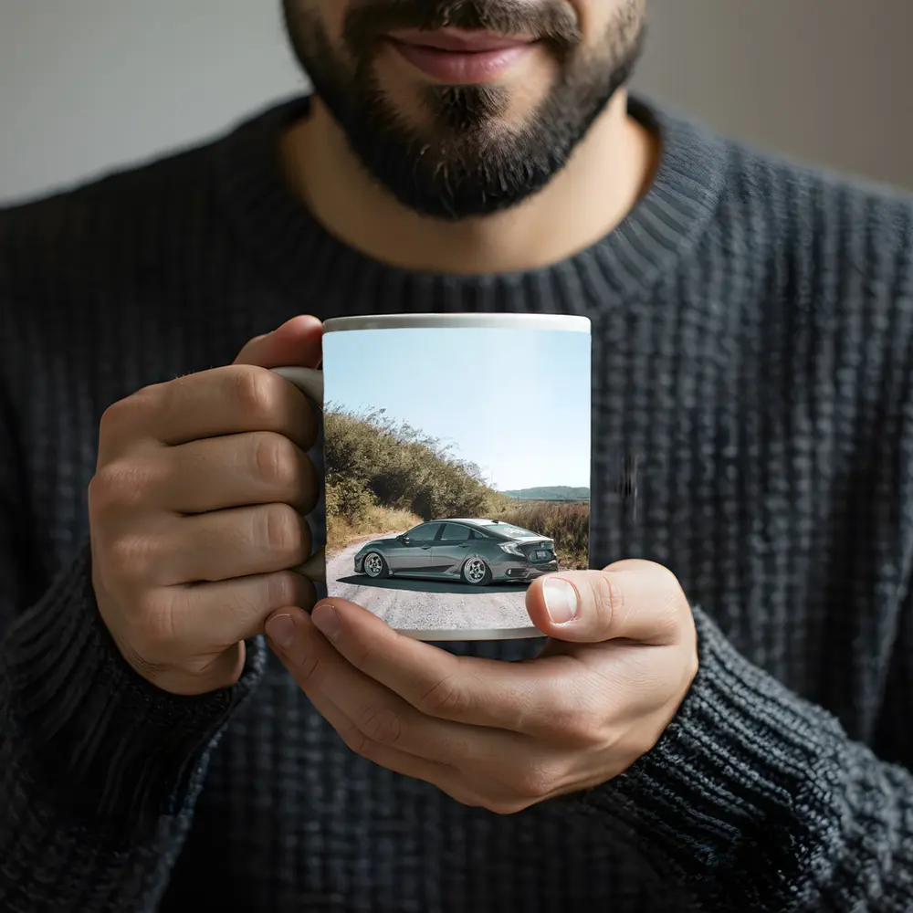 Honda Civic Stance Build On Gravel Road – Mugs