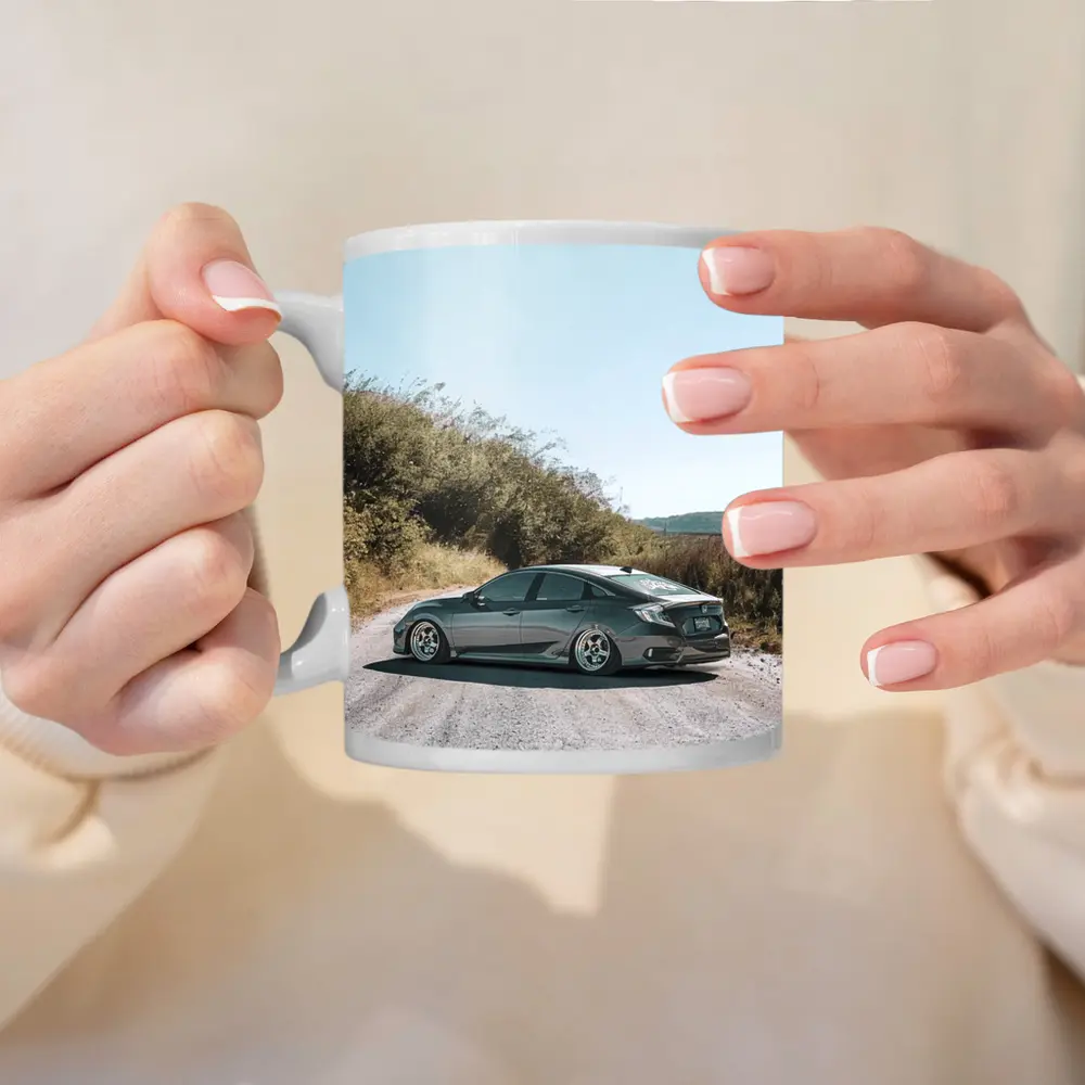 Honda Civic Stance Build On Gravel Road – Mugs