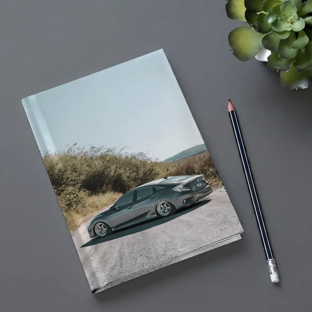Honda Civic Stance Build On Gravel Road – Notebooks