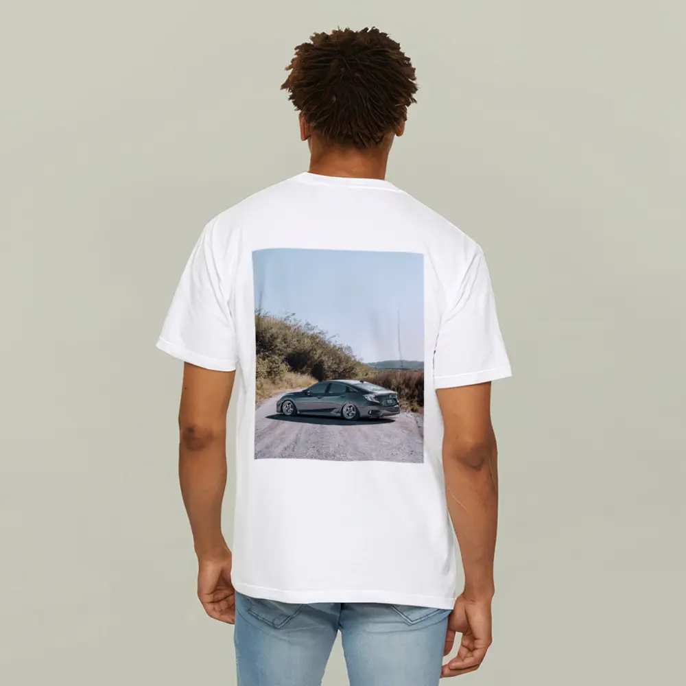 Honda Civic Stance Build On Gravel Road – T-Shirts