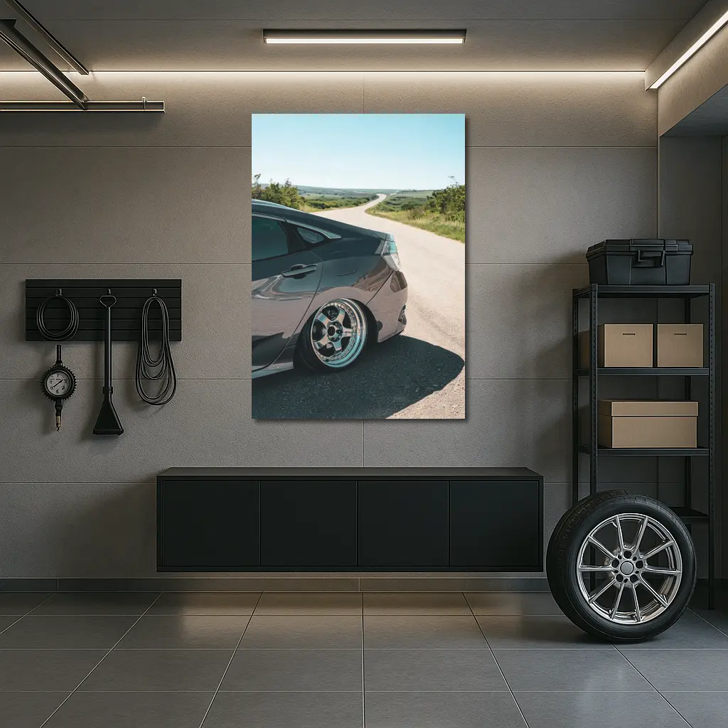 Honda Civic Stance Build Country Road – Wall Art