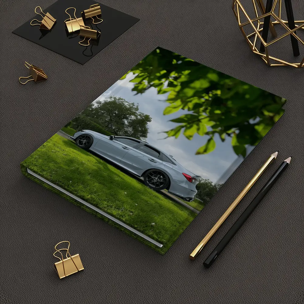 Honda Civic Silver Sedan Green Park Setting – Notebooks
