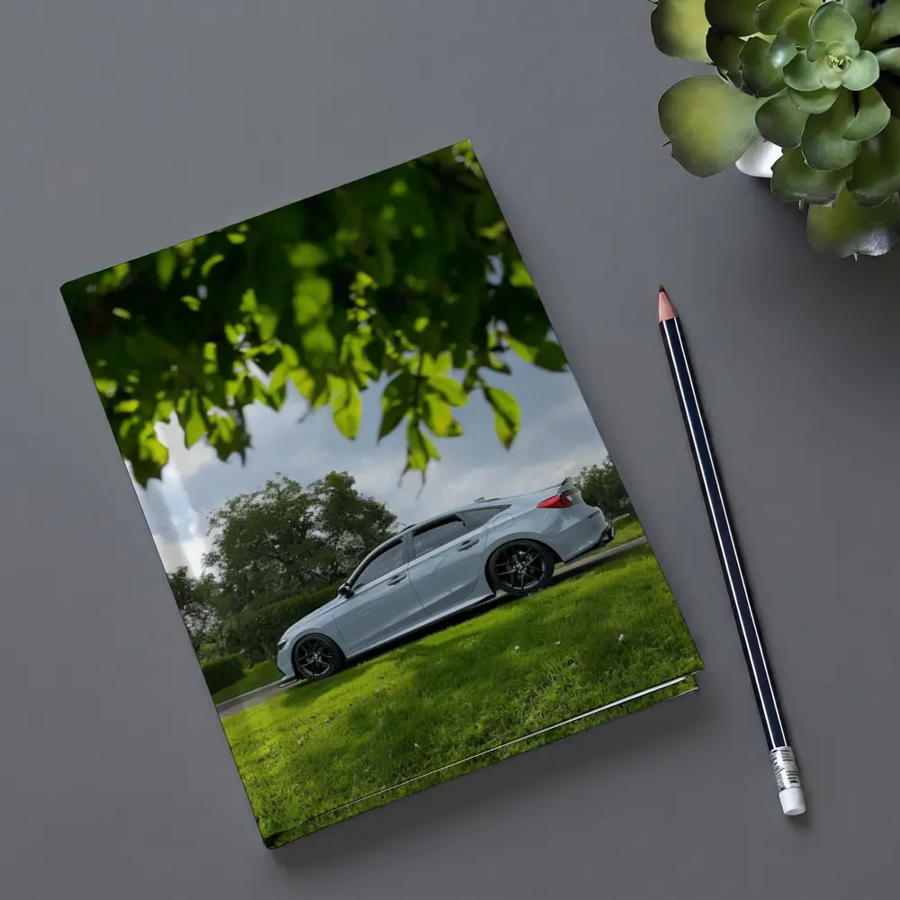 Honda Civic Silver Sedan Green Park Setting – Notebooks