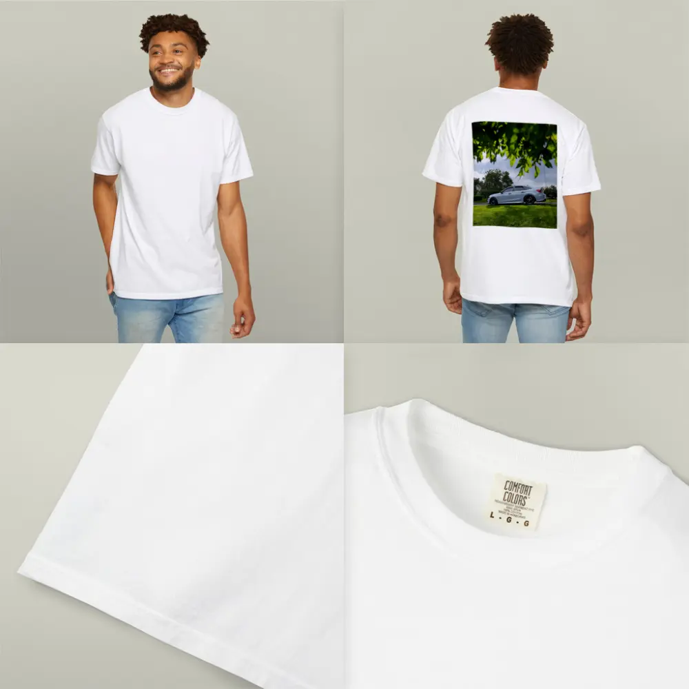 Honda Civic Silver Sedan Green Park Setting – T-Shirts