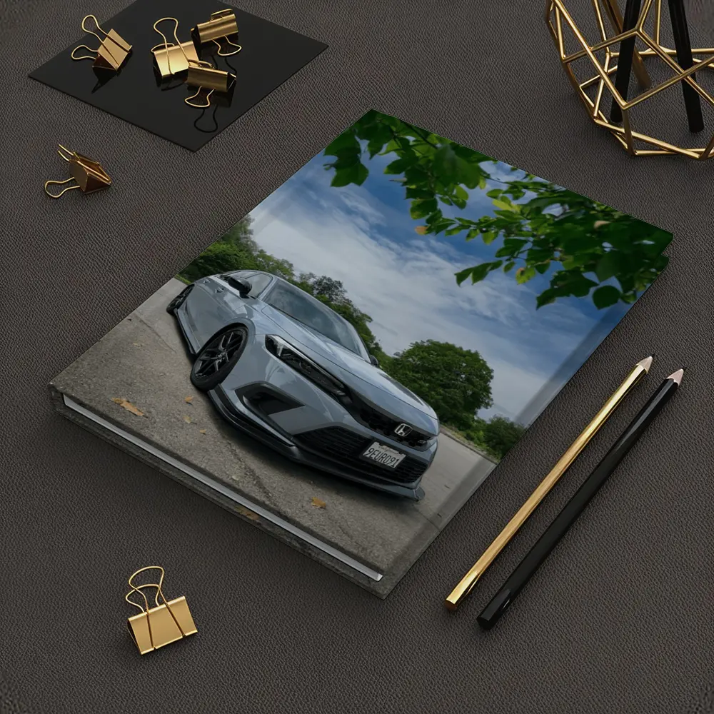 Honda Civic Hatchback Parked Under Green Trees – Notebooks