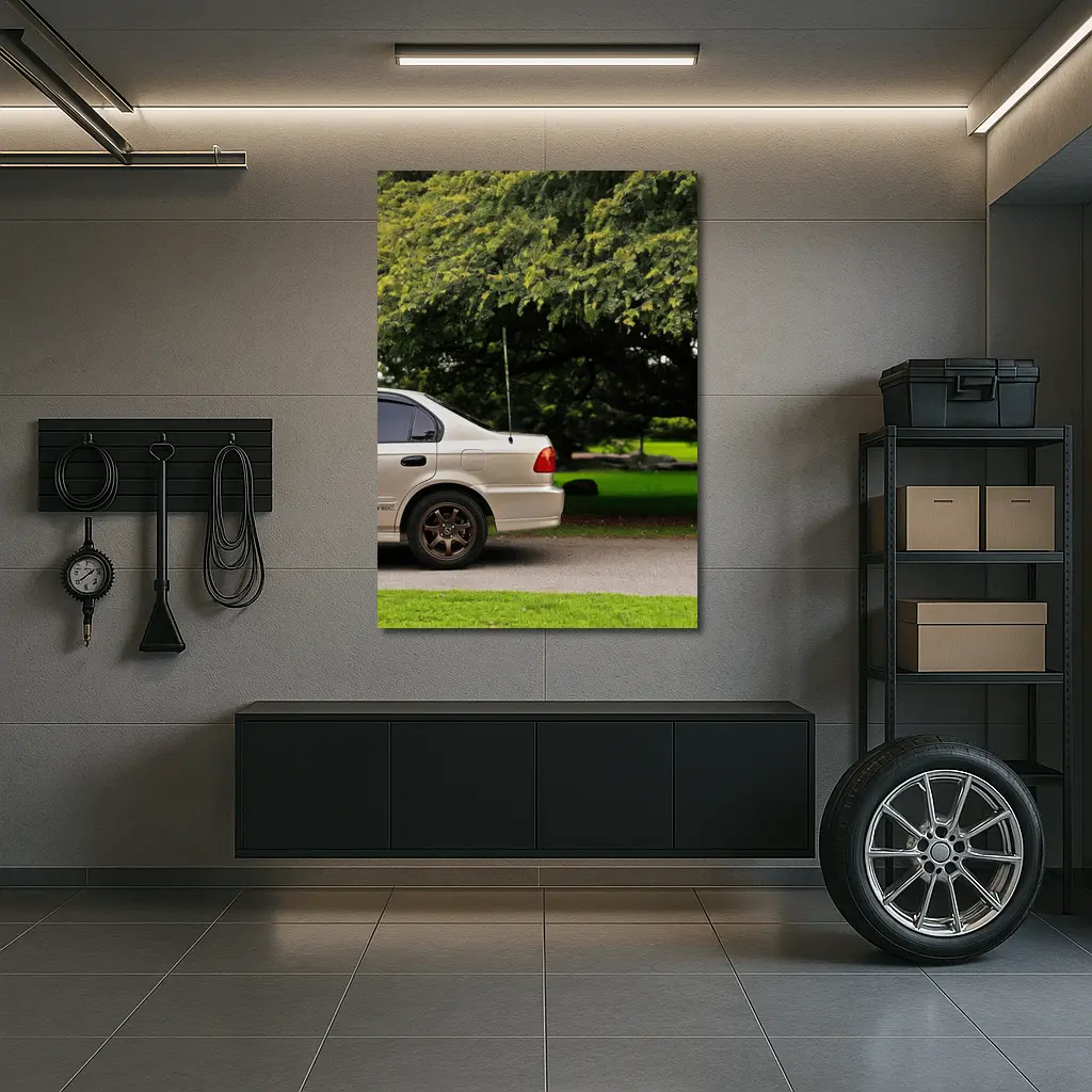 Honda Civic VTEC Sedan Park Setting – Wall Art