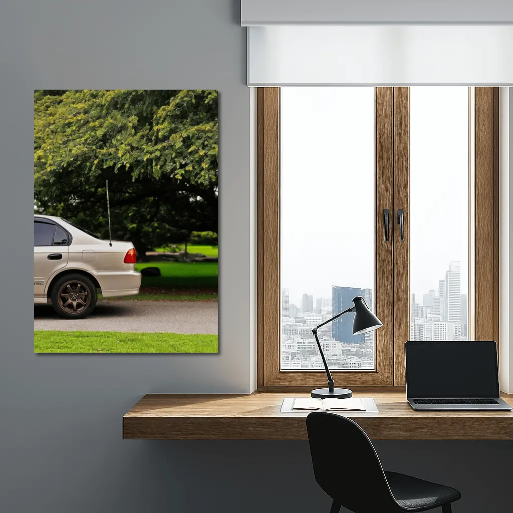 Honda Civic VTEC Sedan Park Setting – Wall Art
