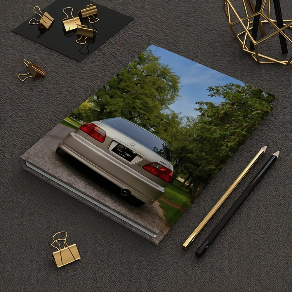 Honda Civic Sedan Rear View Green Trees – Notebooks
