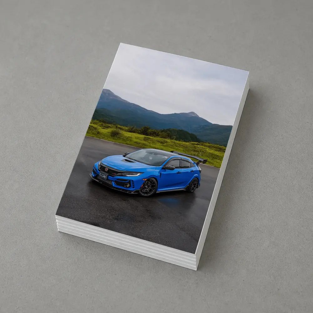 Honda Civic Type R Blue Mountain Road – Postcards